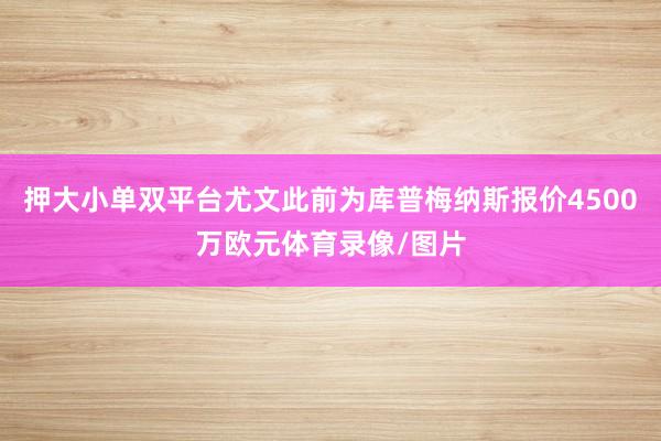 押大小单双平台尤文此前为库普梅纳斯报价4500万欧元体育录像/图片