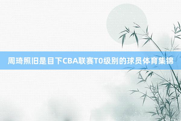 周琦照旧是目下CBA联赛T0级别的球员体育集锦